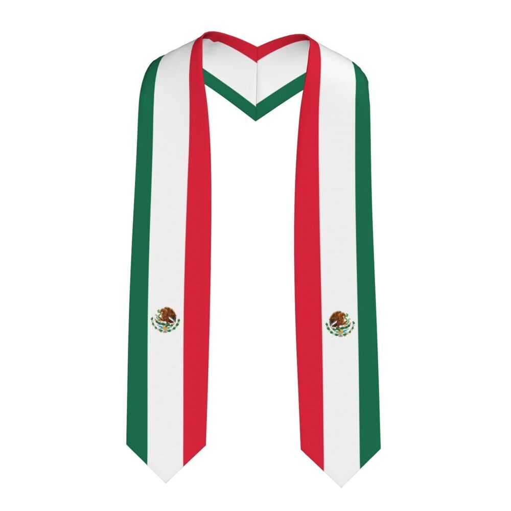8227 Graduation Stole Mexico Flag Graduation Sash Unisex Adult Stole